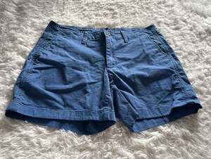GAP Women's Blue Mid-Rise Chino Shorts Size 8